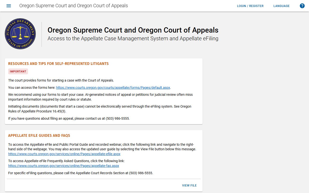 Washington County court dockets appellate record search portal on the OJD site